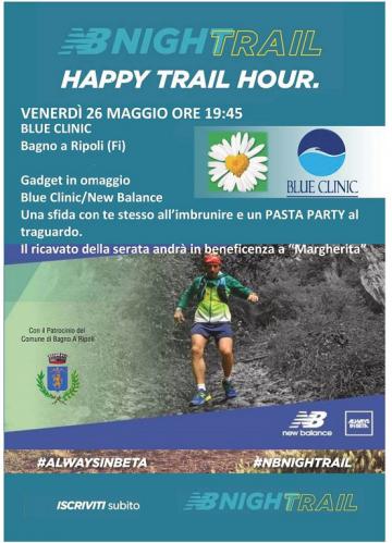 Venerdì 26 maggio, “Happy trail Hour”, corsa al tramonto per beneficenza all’Associazione “Un petalo per Margherita onlus”