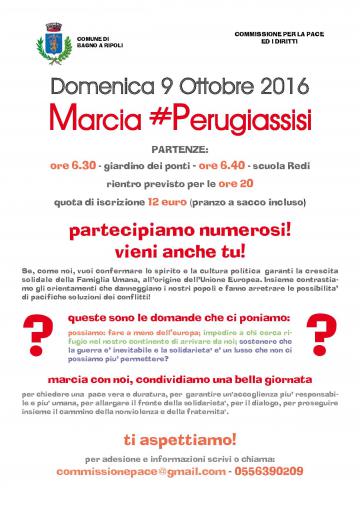 Marcia #Perugiassisi – 9 ottobre 2016